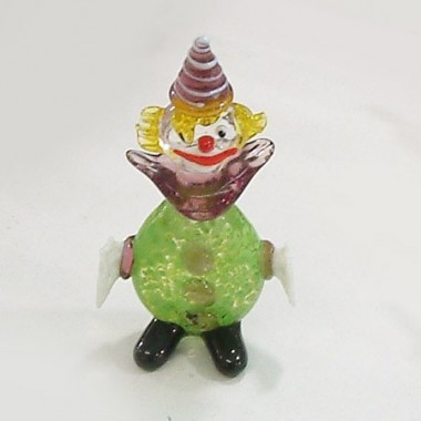 Clown bombé en verre