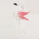 Flamant rose en verre