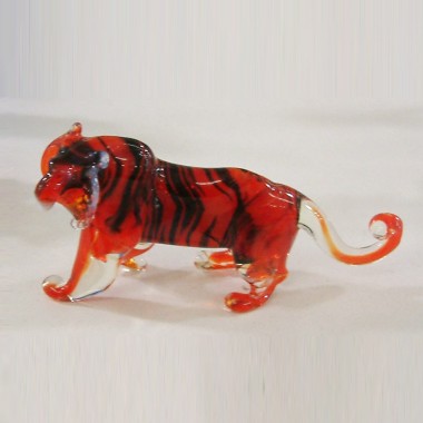 Grand tigre en verre