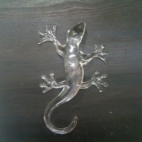 salamandre en verre