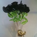 Bouquet de roses en verre