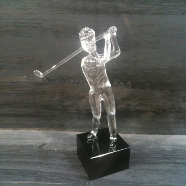 Golfeur en verre