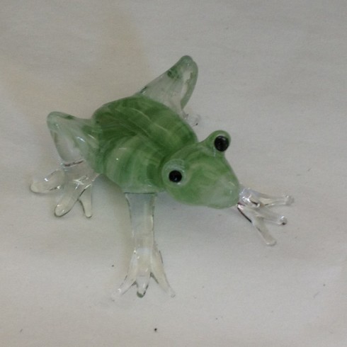 Grenouille en verre