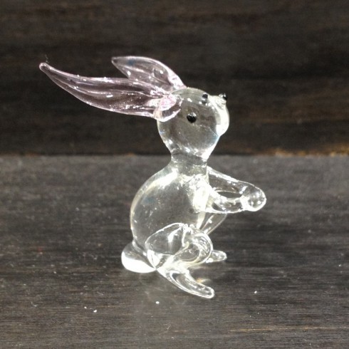 Petit lapin en verre