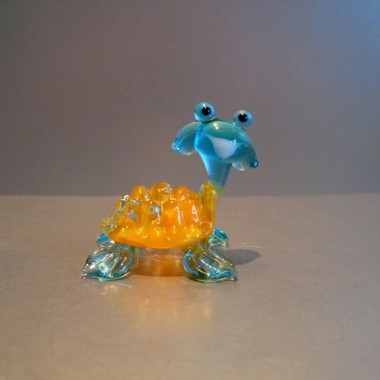 Tortue fantaisie  en verre