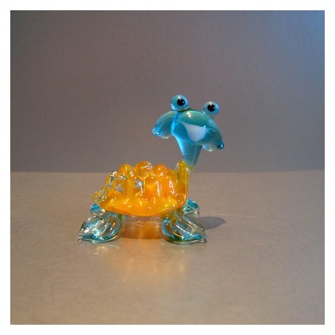 Tortue fantaisie  en verre