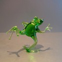 Grenouille dansante en verre 