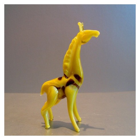 Girafe en verre 