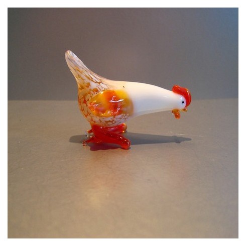 Poule en verre