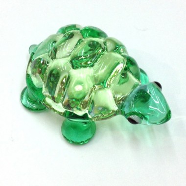 happykdo Tortue verte  en verre