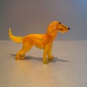 Chien orange en verre