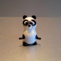 Panda rigolo en verre