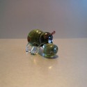 Hippopotame en verre