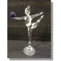  Danseuse en verre avec une balle 