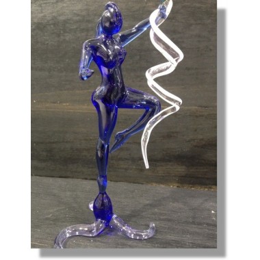  Danseuse en verre bleu 