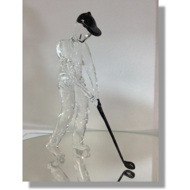  Golfeur en verre 