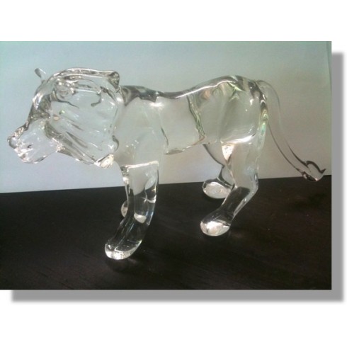  Lion  en verre 