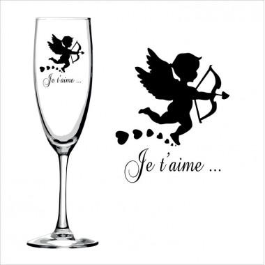 Verre gravé mariage