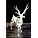 Cerf transparent en verre