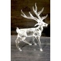 Cerf transparent en verre