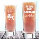 Verre orangeade personnalisé