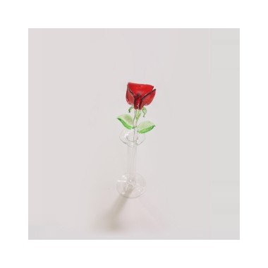 Petite rose en verre