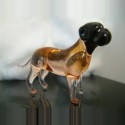 Chien Boxer en verre