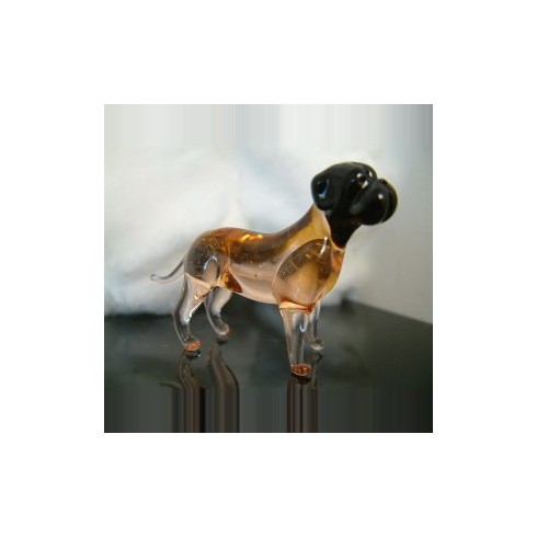 Chien Boxer en verre