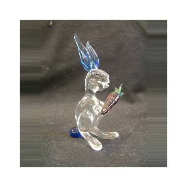 Grand lapin en verre