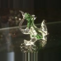 Grenouille assise en verre