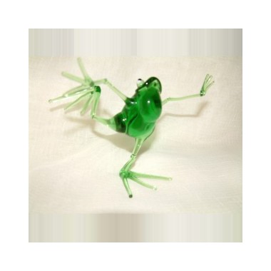 Grenouille dansante en verre