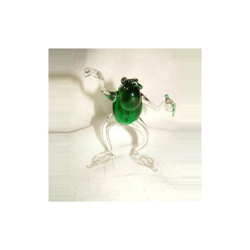 Grenouille chantante en verre