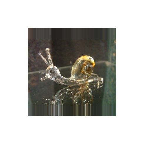 Petit escargot en verre