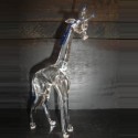 Grande girafe en verre