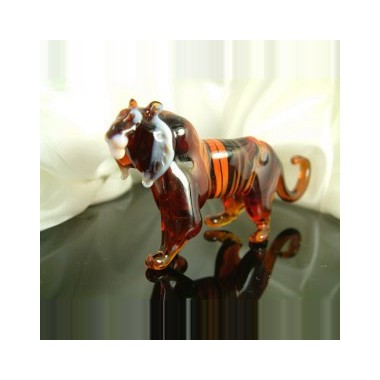 Grand tigre en verre